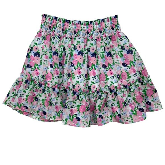 Janie And Jack 2 Piece Skirt Set 7 Years Floral Chiffon Ruffles Coastal Resort - Picture 9 of 11